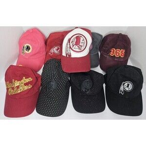 Washington Redskins Hat Cap Women’s Lot Of 9 Strapback Embroidered NFL New Era